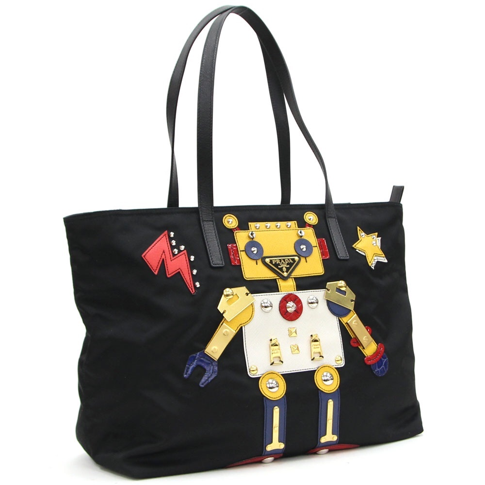 Prada nylon robot shoulder bag